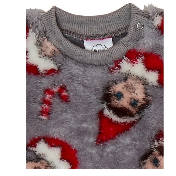 The Elf on the Shelf Baby Christmas Faux Sherpa Top and Joggers - Picture 3 of 3